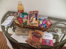 Gift basket which was waiting for me in our room