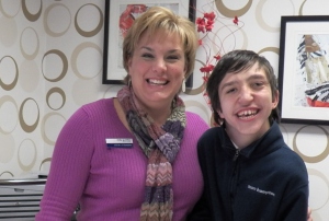 TJ with General Manager Vicky Guenther